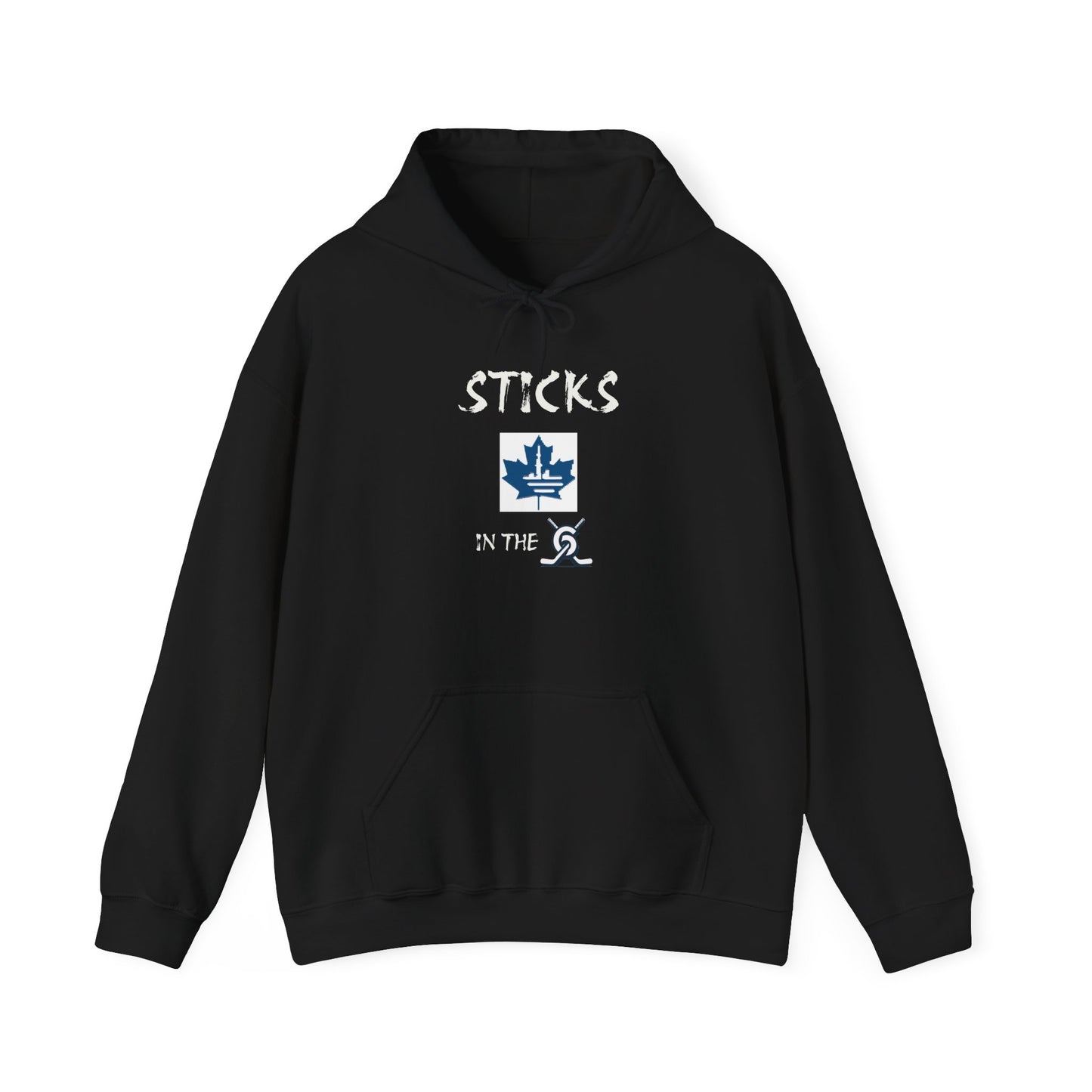 "Sticks in the 6 Blue Leaf"  Hoodie