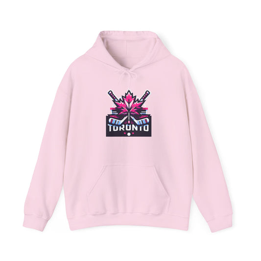 "Pink Leaf Women's Hockey" Hoodie