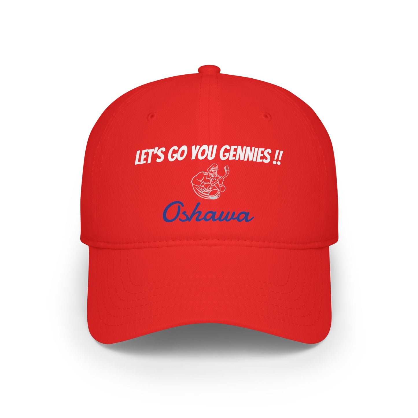 "Oshawa Gennies Throw-Back" Red Low Profile Cap