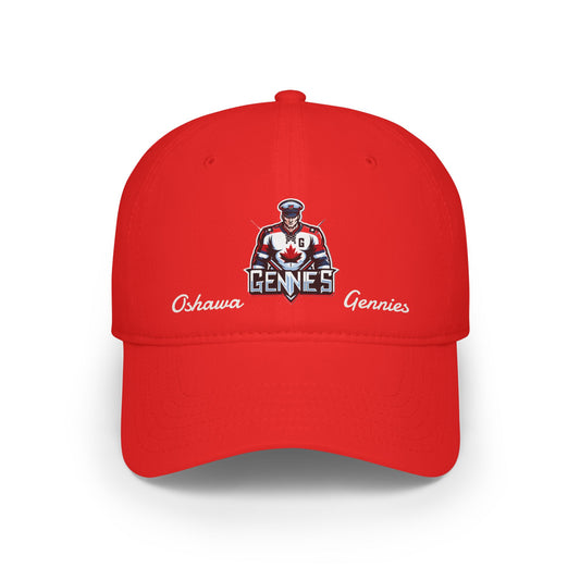 "Oshawa Gennies Edgy" Red Low Profile Cap