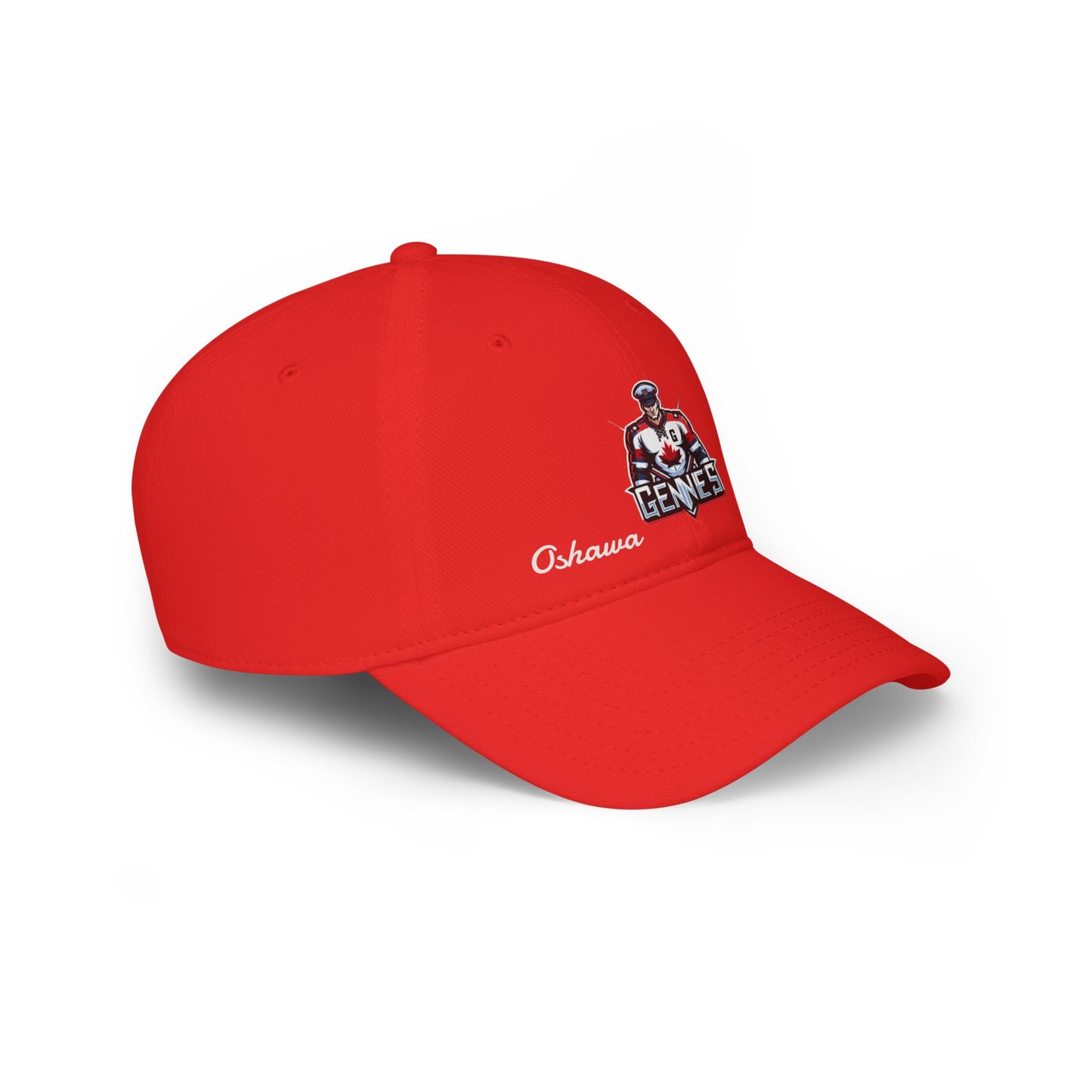 "Oshawa Gennies Edgy" Red Low Profile Cap