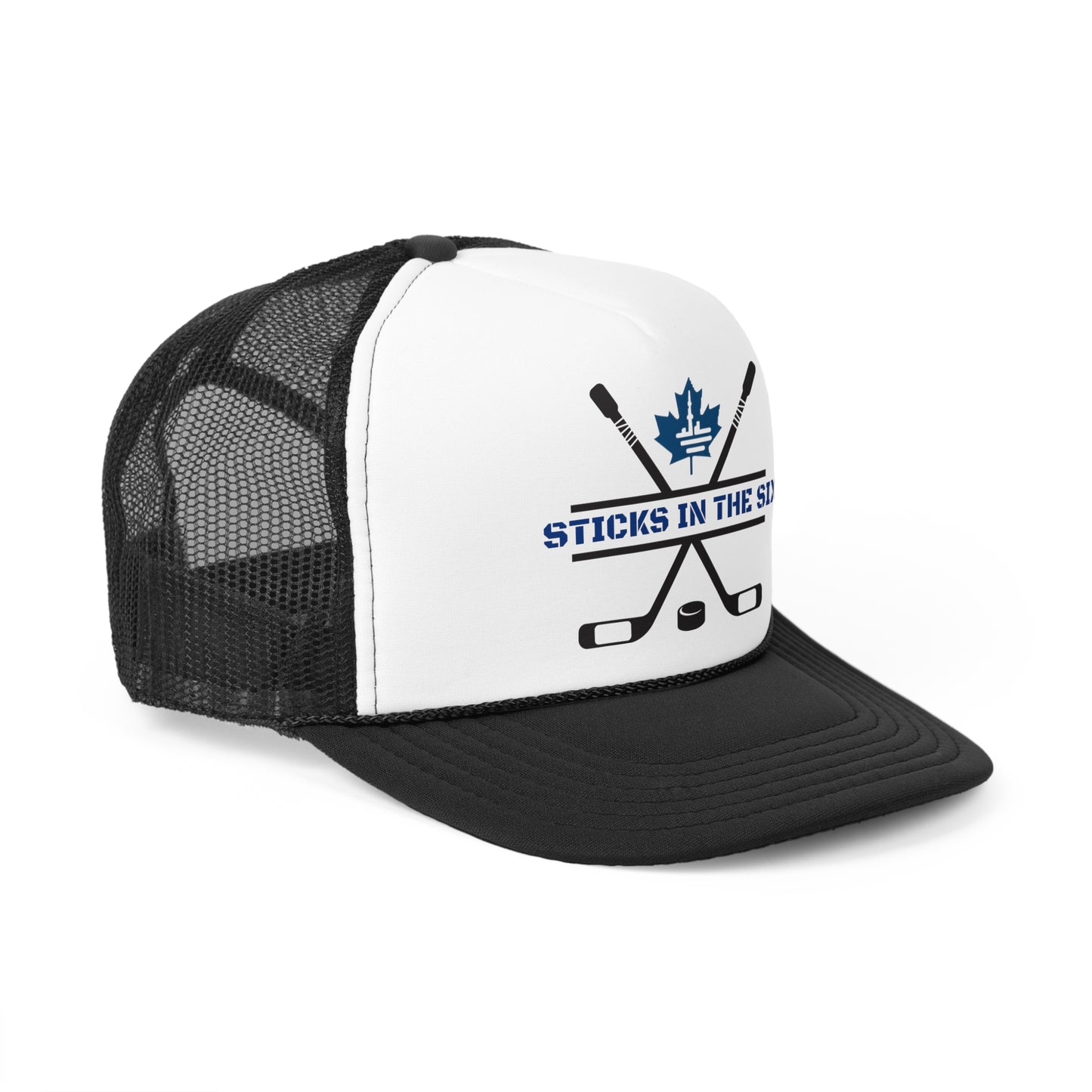 "Sticks in the Six" Blue Leaf Truckers Cap