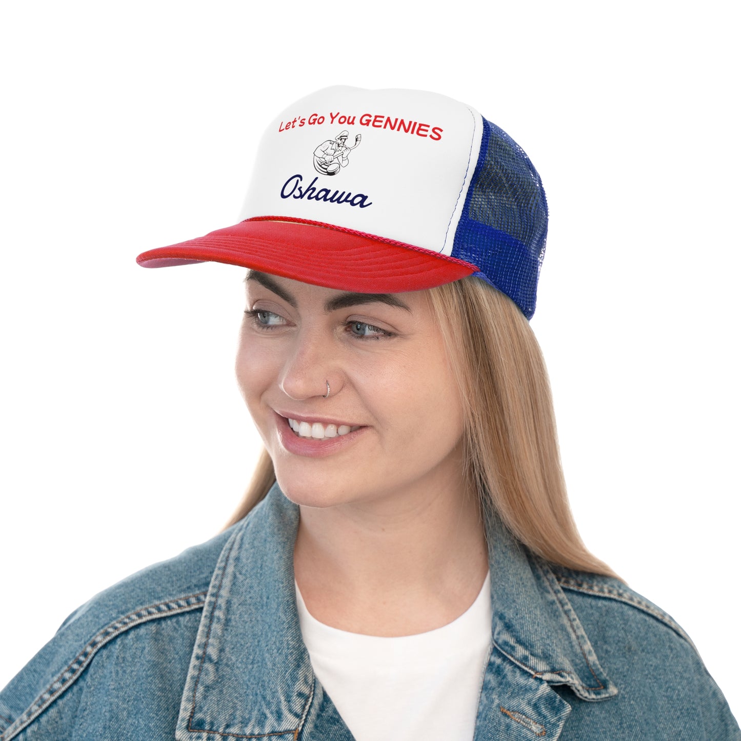 "Oshawa Gennies Throw-Back"  Truckers Hockey Cap