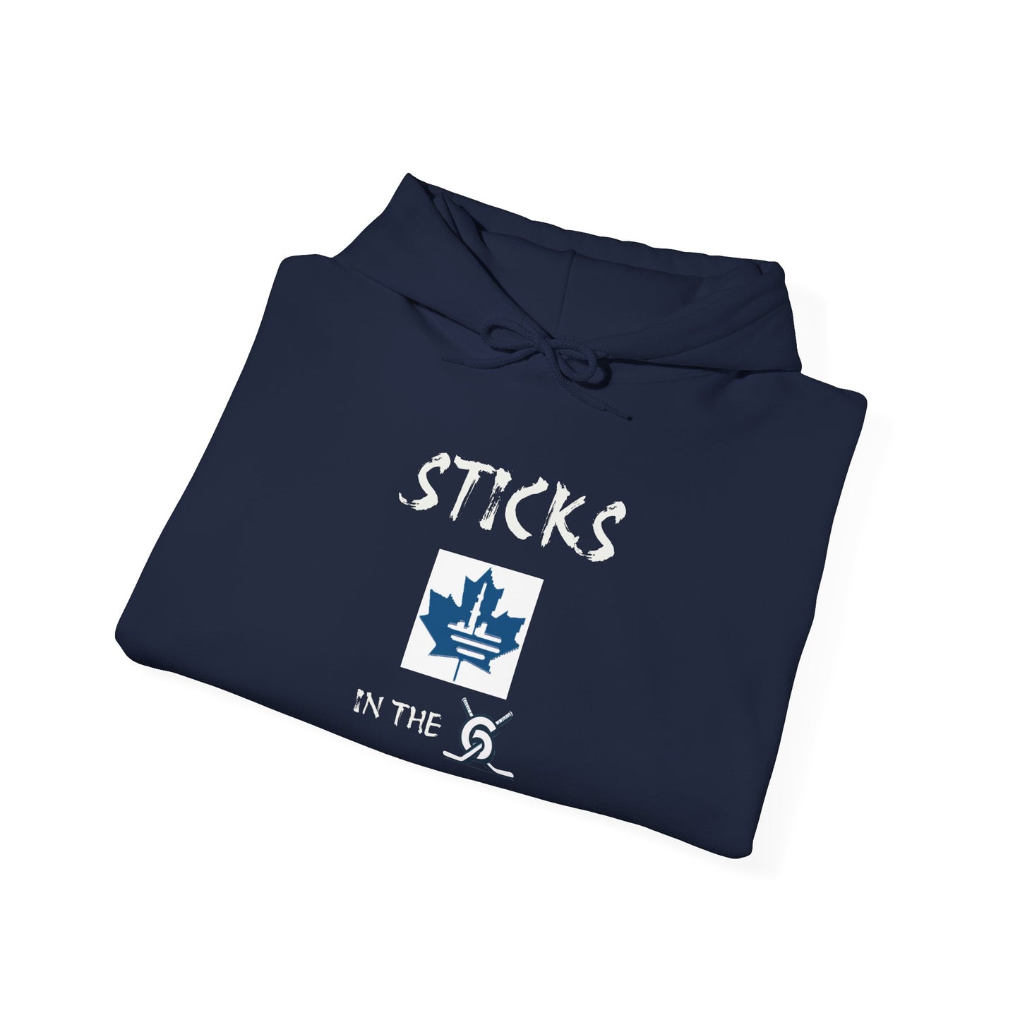 "Sticks in the 6 Blue Leaf"  Hoodie