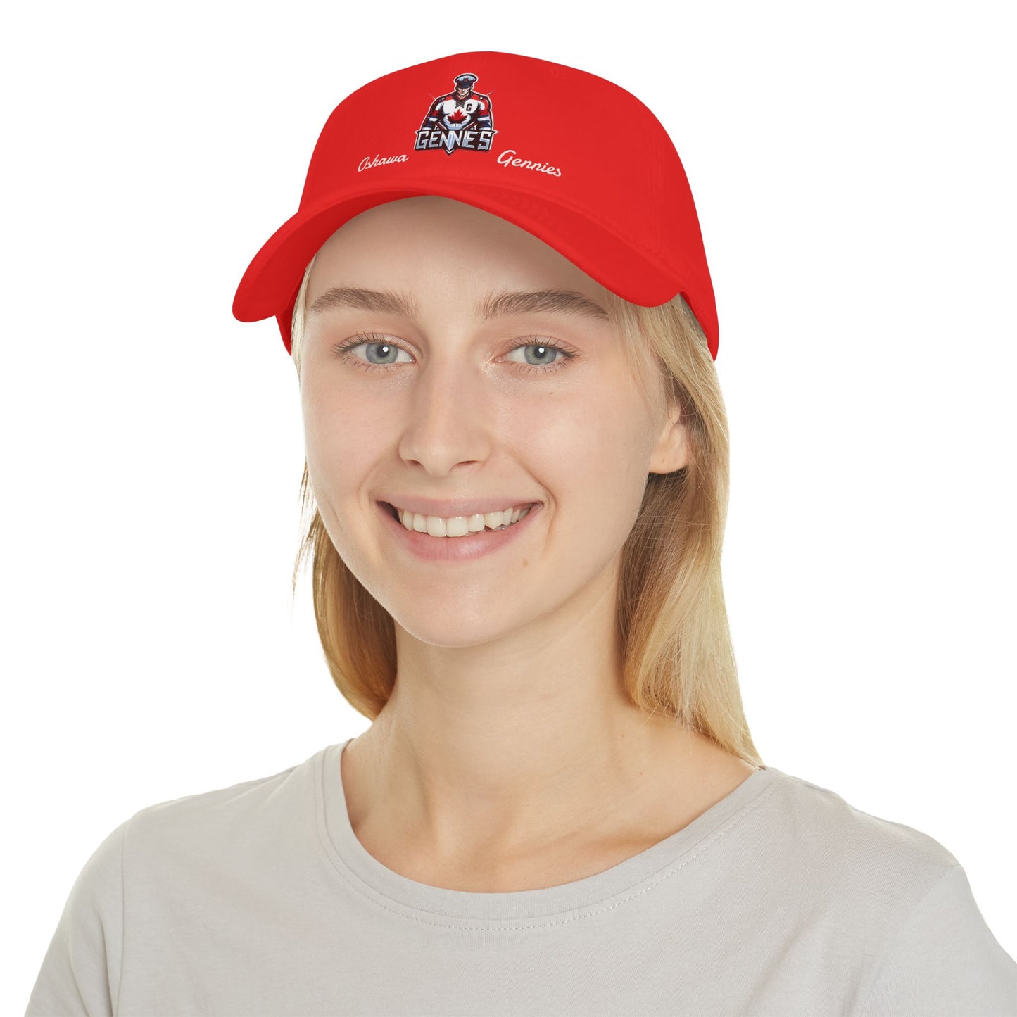 "Oshawa Gennies Edgy" Red Low Profile Cap